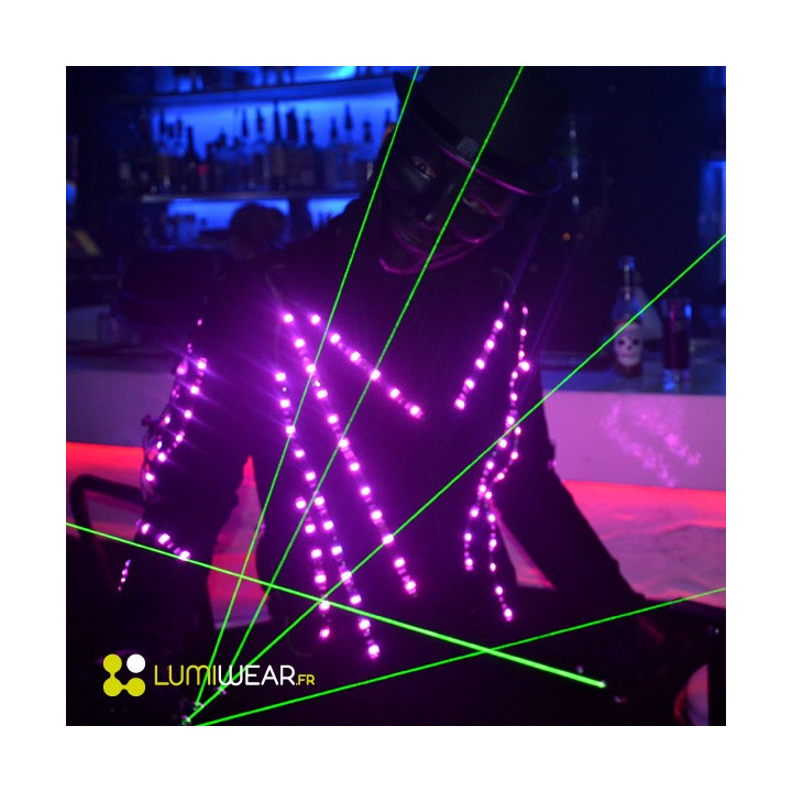 Vêtement lumineux Light1 DMX sans fil RGB de taille M