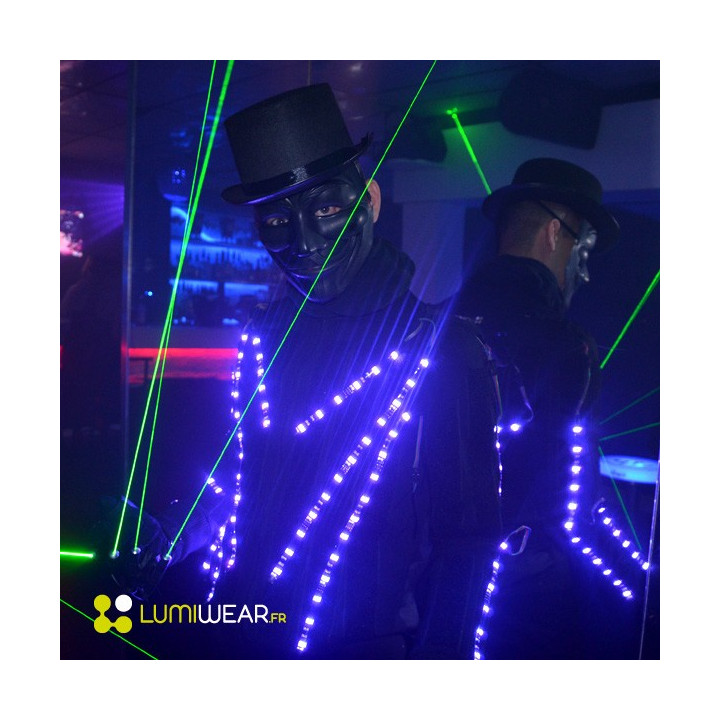 Vêtement lumineux Light1 DMX sans fil RGB de taille M