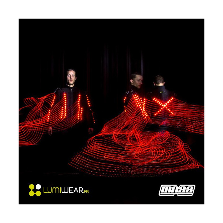 Vêtement lumineux Light1 DMX sans fil RGB de taille M