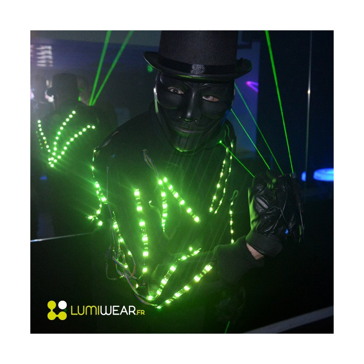 Vêtement lumineux Light1 DMX sans fil RGB de taille M