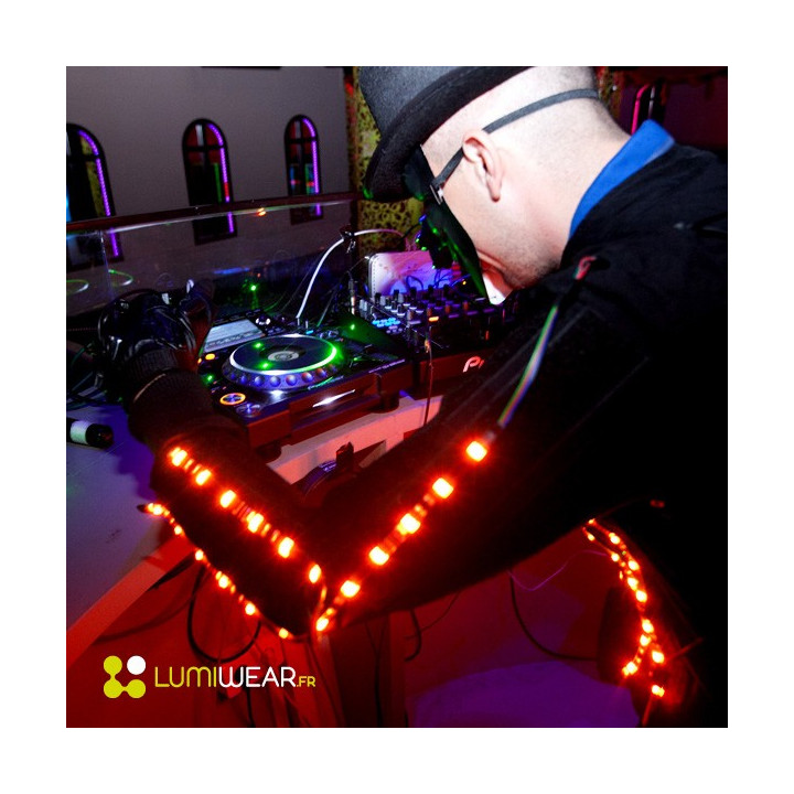 Vêtement lumineux Light1 DMX sans fil RGB de taille M