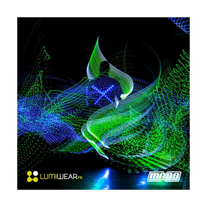 Vêtement lumineux Light1 DMX sans fil RGB de taille M